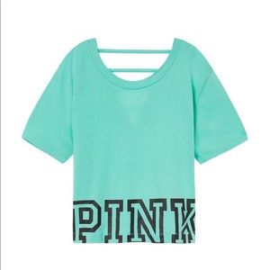 NWT mint color VS Pink crop top